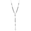 Collana Uomo 2Jewels Faith 251681 realizzata in acciaio inossidabile ed ematite con ciondolo a forma di croce. Modello rosario.