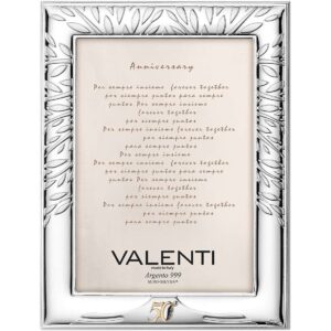Cornice Argento Nozze d’Oro Albero Della Vita Valenti 51075 5L, retro in legno marrone, interno foto 18×24. Disegnata e prodotta in Italia