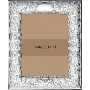 Cornice Portafoto Argento Valenti 662 6L con retro in legno bilaminato realizzata in argento 925% laminato modello lucida "Inglese". Dimensioni: 20x25 cm